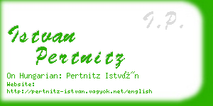 istvan pertnitz business card